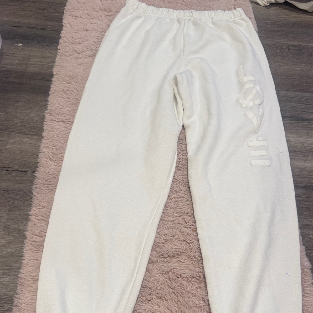 Aaron Carters personally worn owned White LØVË Sweatpants